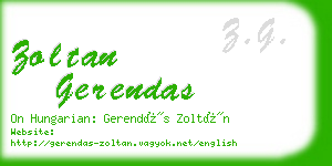 zoltan gerendas business card